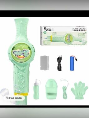 Kids Bubble Blaster Toy - Mint Green